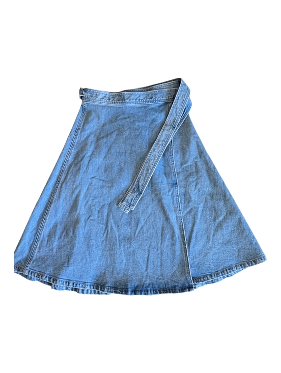 Kate Spade Denim Wrap Midi Skirt Size 0 - Picture 3 of 9